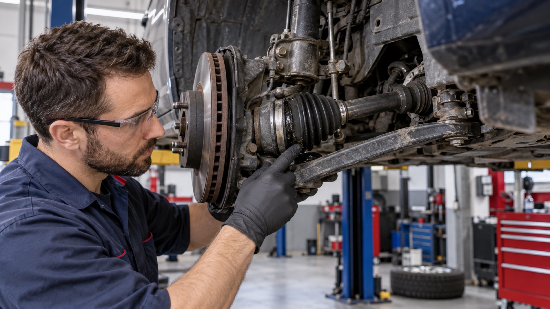 CV joint symptoms and a damaged CV boot inspected in Durban